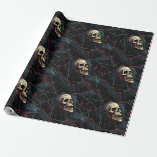 Cranium Canopy Halloween Wrapping Paper Geschenkpapier