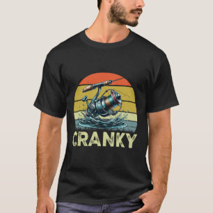 Crankbait-Angelköder - lustige Cranky-Fi-Angler T-Shirt