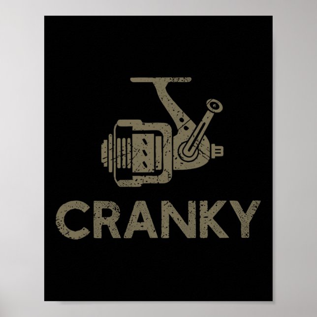 Crankbait Fishing Lure Funny Fishing Reel F Poster (Vorne)