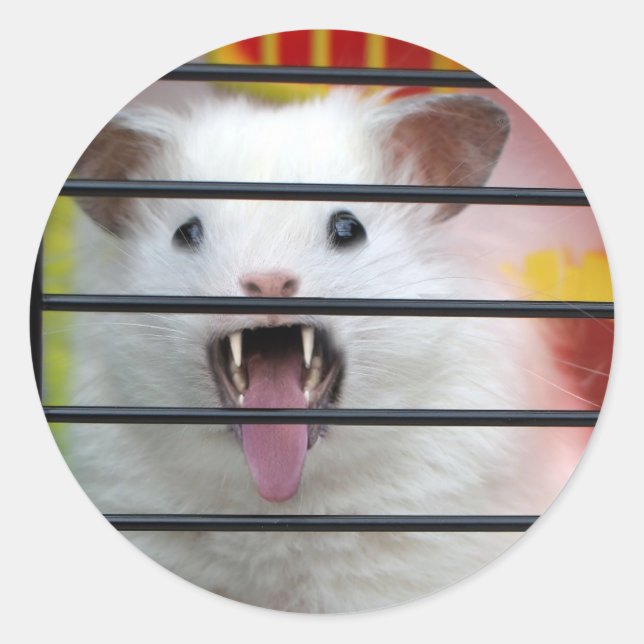 Cranky Critter Runder Aufkleber (Vorderseite)
