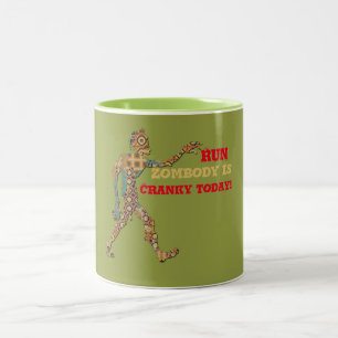 Cranky Zombie Zweifarbige Tasse