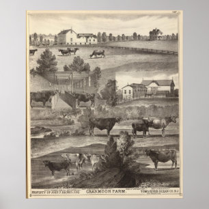 Cranmoor Bauernhof, Toms River, NJ Poster