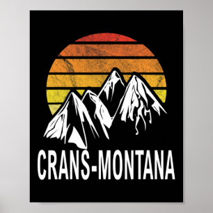 Crans-montana Schweizer Alpen Schweiz Skigebiet Sn Poster