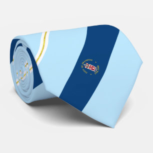 Cranston (Rhode Island), die Stadtflagge Neck Tie Krawatte