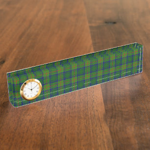 Cranstoun tartan green kariert namensplakette