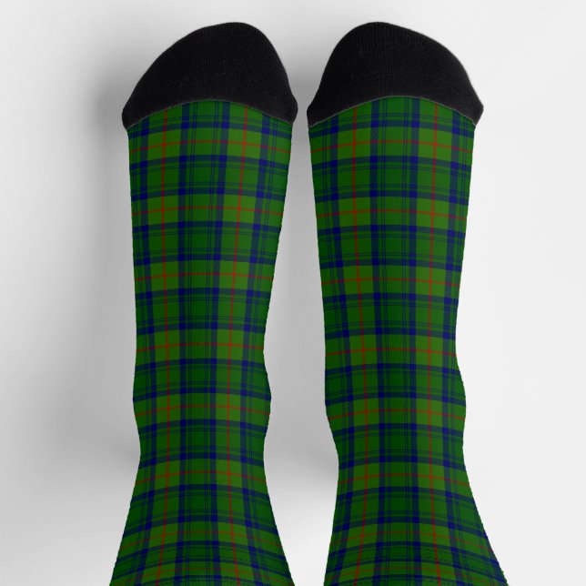 Cranstoun tartan green kariert socken (Oben)