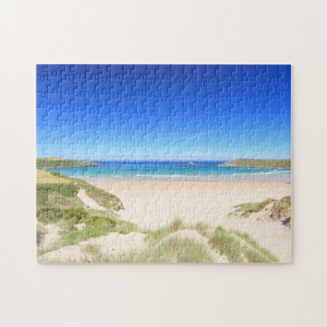 Crantock Bucht-Puzzle (Horizontal)