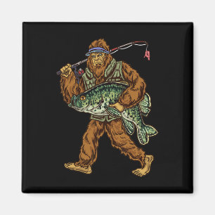 Crappie-Angeln Bigfoot Panfishing Angler Magnet