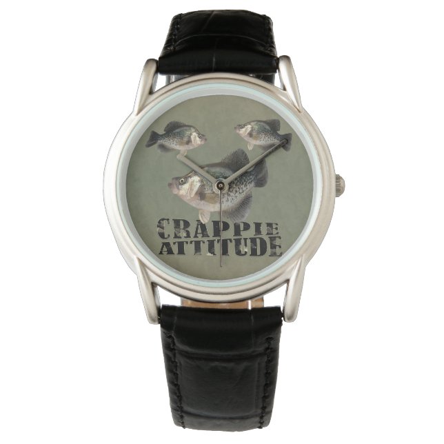 Crappie Attitude Armbanduhr (Vorderseite)