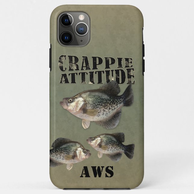 Crappie Attitude Fishing Case-Mate iPhone Case (Rückseite)