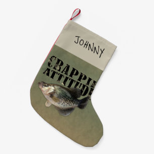Crappie Attitude Fishing Kleiner Weihnachtsstrumpf