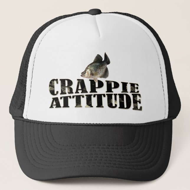 Crappie Attitude Truckerkappe (Vorderseite)