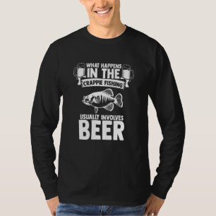 Crappie Fischen umfasst Bienenfischerei Cr T-Shirt
