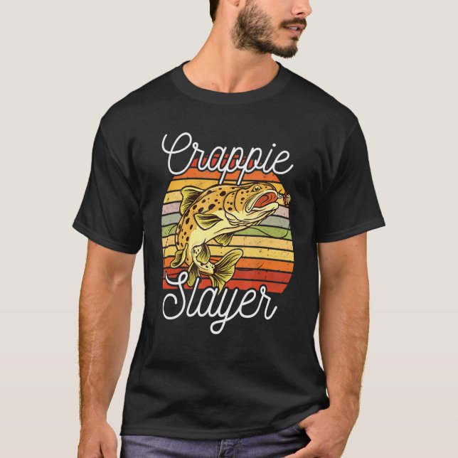 Crappie-Killer Für Fischer Oder Angeln T-Shirt (Vorderseite)