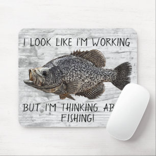 Crappie Panfish Angelarbeit Cooler Angler Mousepad