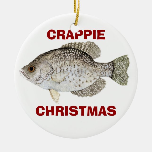 CRAPPIE-WEIHNACHTEN KERAMIK ORNAMENT (Vorne)