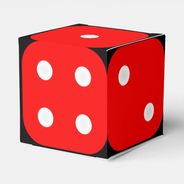 Craps Dice Box mit benutzerdefinierbarem Hintergru Geschenkschachtel (Rückseite)