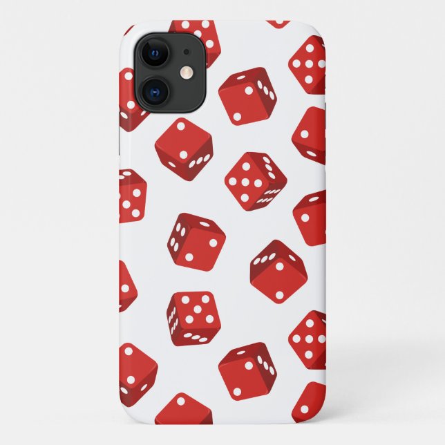 Craps Player Red Dice Case-Mate iPhone Hülle (Rückseite)
