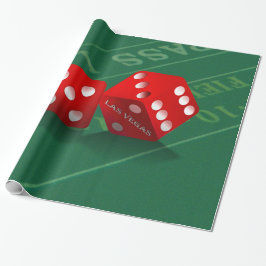 Craps Table mit Las Vegas Diät Geschenkpapier
