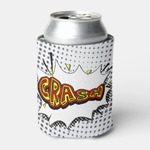 Crash Action Bubble Red and Yellow Typografy Dosenkühler