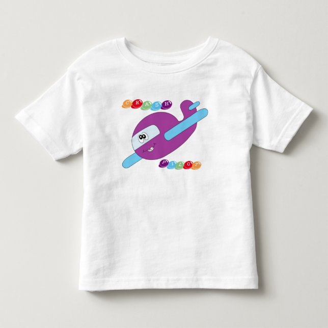 Crash-Pilot Kleinkind T-shirt (Vorderseite)