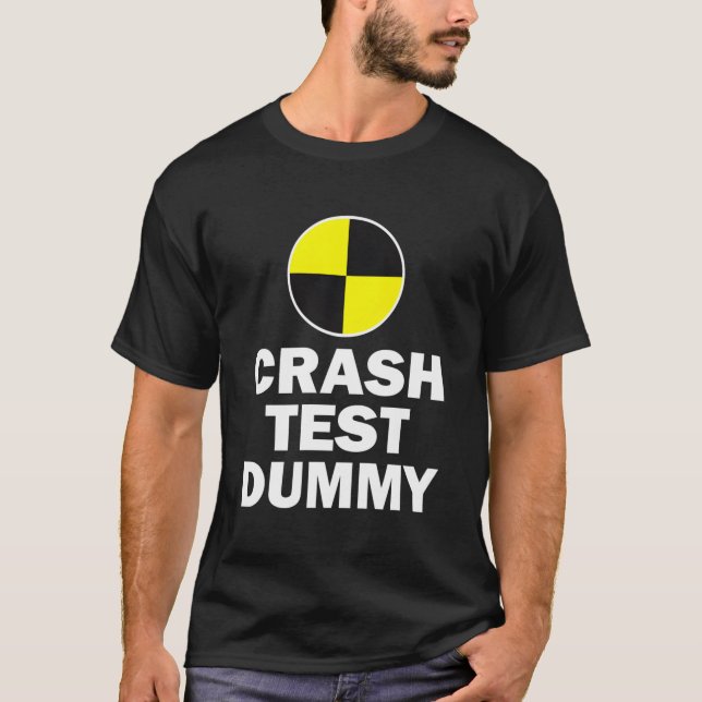 Crash Test Dummy Last Minute Kostüm Funny Hallowag T-Shirt (Vorderseite)