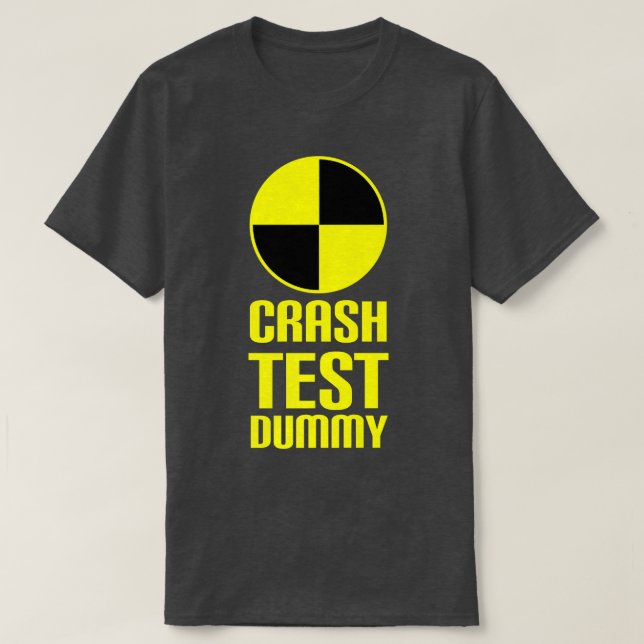 Crash Test Dummy Last Minute Kostüm Funny Hallowag T-Shirt (Design vorne)