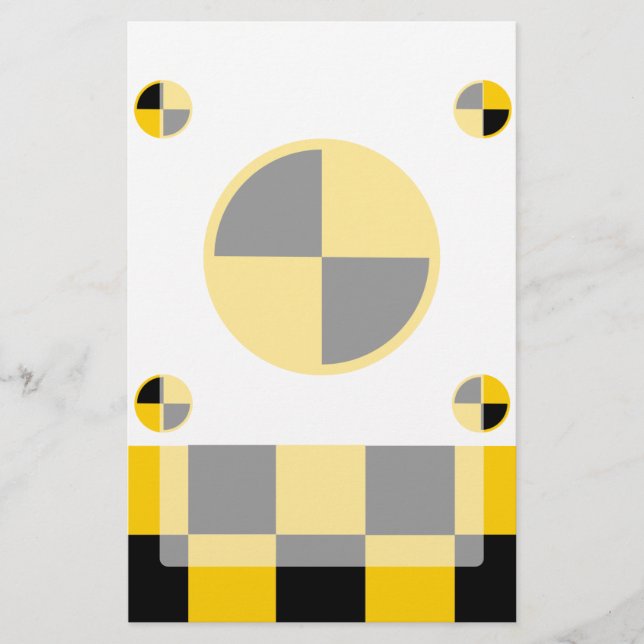 Crash Test Markers Graphics Briefpapier (Vorderseite)