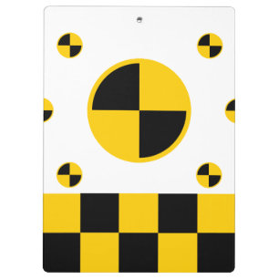 Crash Test Markers Graphics Klemmbrett