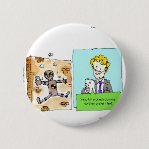 Crash Text Dummy Funny Button