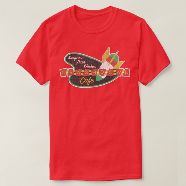 Crashdown Cafe erschüttert T-Shirt (Design vorne)