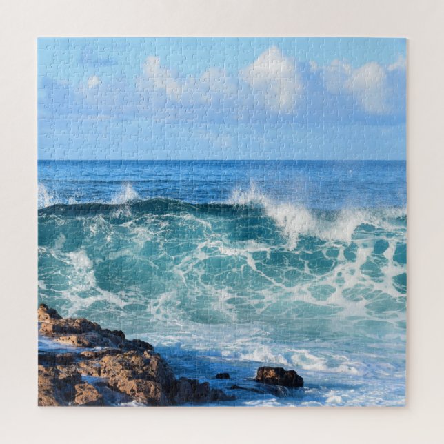 Crashing Ocean Waves in Hawaii - 20x20 Inch (Vertikal)