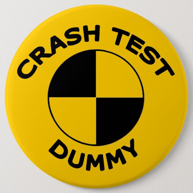 Crashtest-Attrappe Button (Vorderseite)