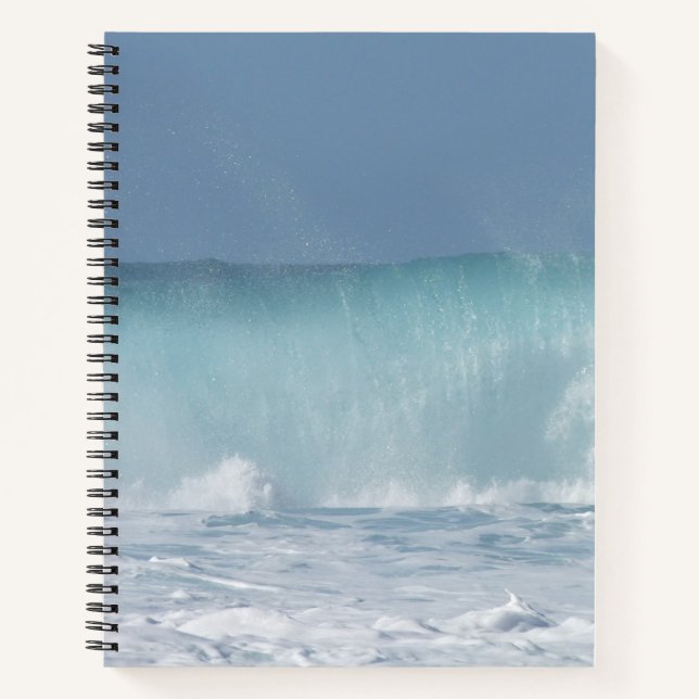 Crashwelle-Wave-Foto Notizbuch (Vorderseite)