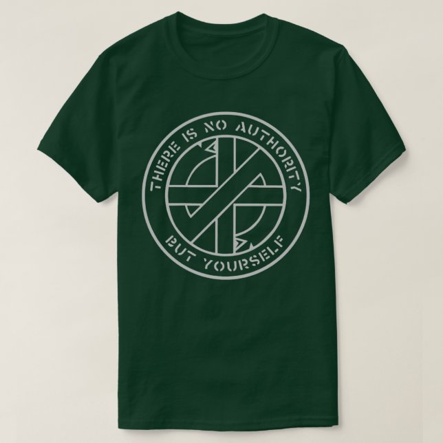Crass There Is No Authority But Yourself T-Shirt (Design vorne)