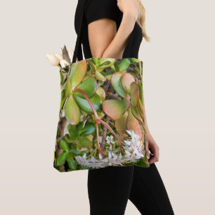 Crassula ovata auf der ganzen Drucktasche Tasche