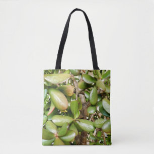 Crassula ovata auf der ganzen Drucktasche Tasche