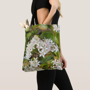 Crassula ovata sur tout le sac d'impression
