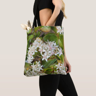 Crassula ovata sur tout le sac d'impression