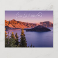Crater Lake, carte postale Sunset