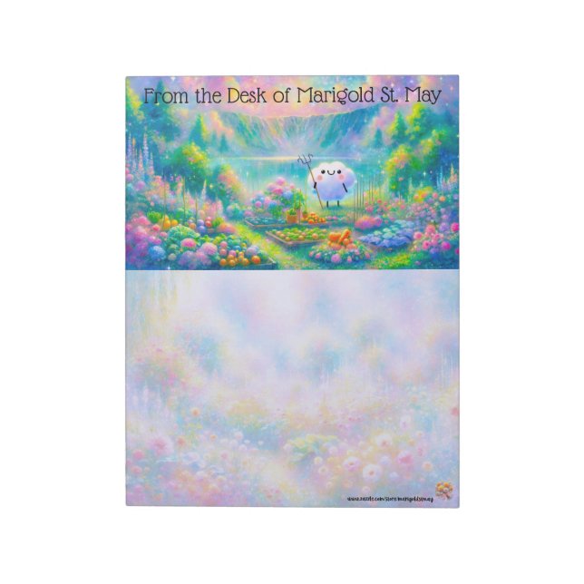 Crater Lake Cloud Garden Notizblock (Rotiert)