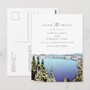 CRATER LAKE Destination Enregistrer la date Carte 