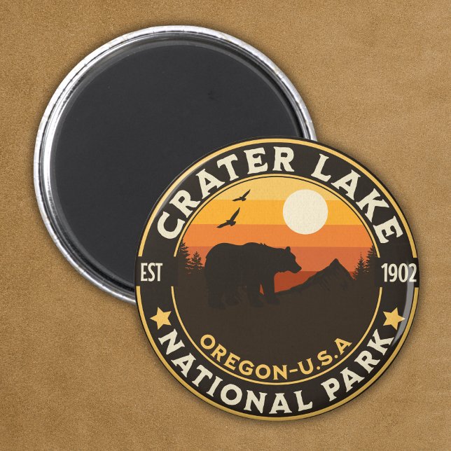 Crater Lake National Park Est 1902 Magnet (Von Creator hochgeladen)