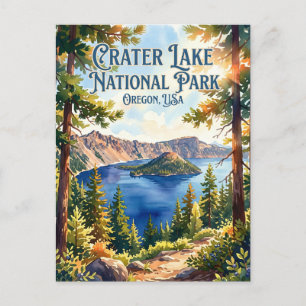 Crater Lake National Park Oregon Postkarte