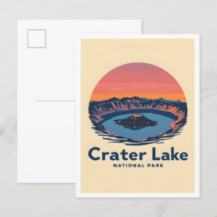 Crater Lake National Park Oregon USA Reise Postkarte