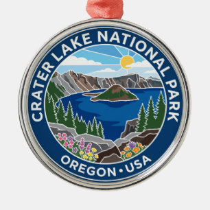 Crater Lake National Park USA Ornament Aus Metall