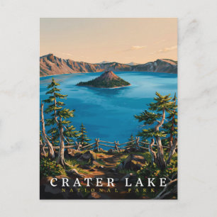 Crater Lake National Park Vulkansee Postkarte