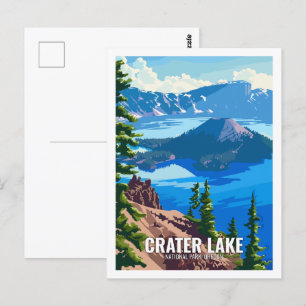 Crater-Lake-Nationalpark Oregon USA  Postkarte