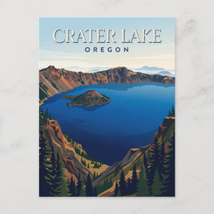 Crater Lake Oregon Postkarte