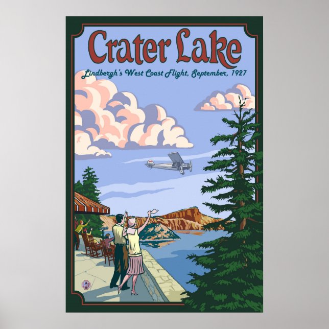 Crater Lake - Vol Charles Lindbergh - Poster (Devant)